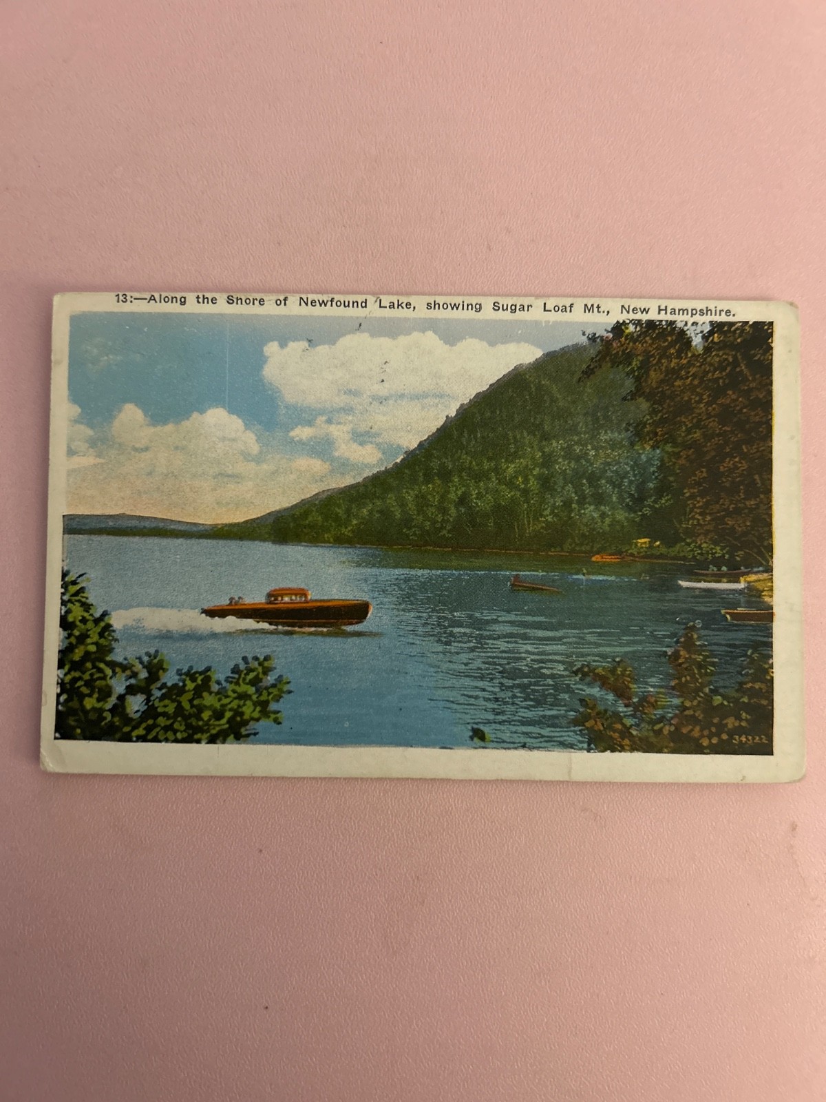 1934 along the shore of newfound lake, sugar loaf mt, new Hampshire