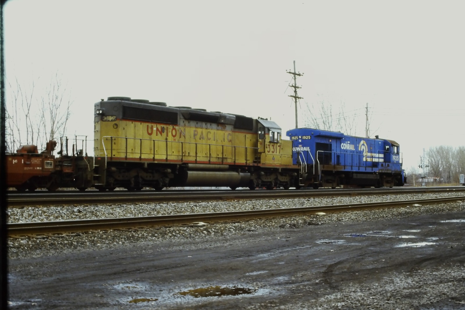 VINTAGE PHOTO SLIDE 35mm Original Train Railroad 10103