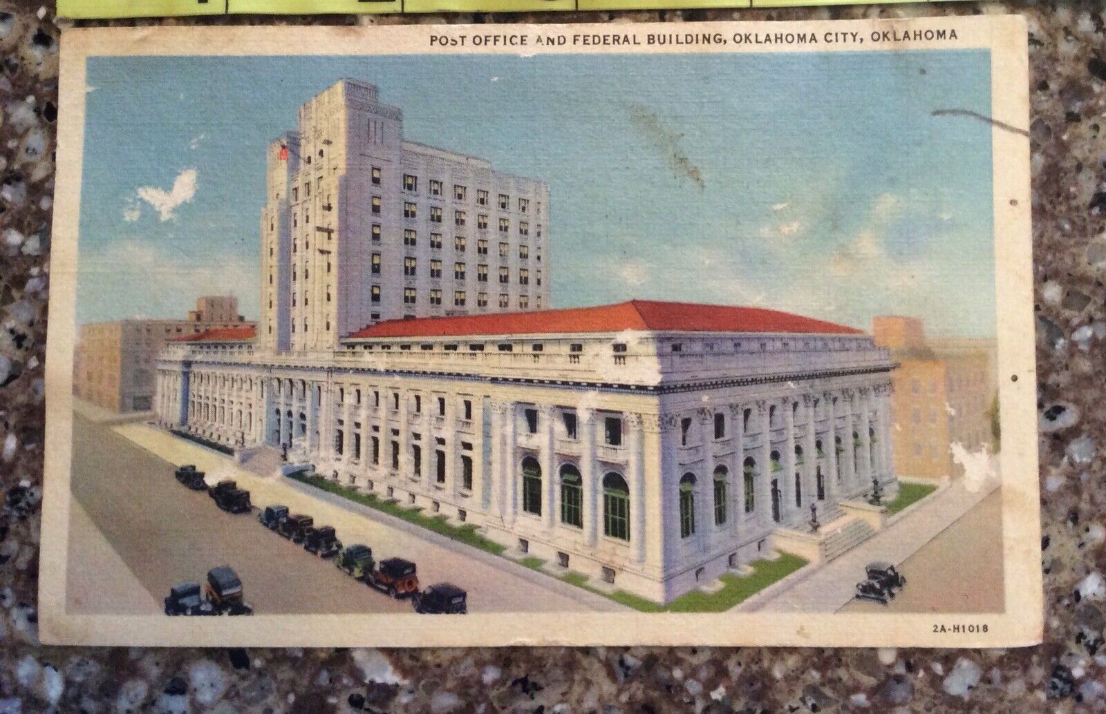 Vintage 1930\'s Post Office Federal Building, Oklahoma City Ok Oklahoma Postcard