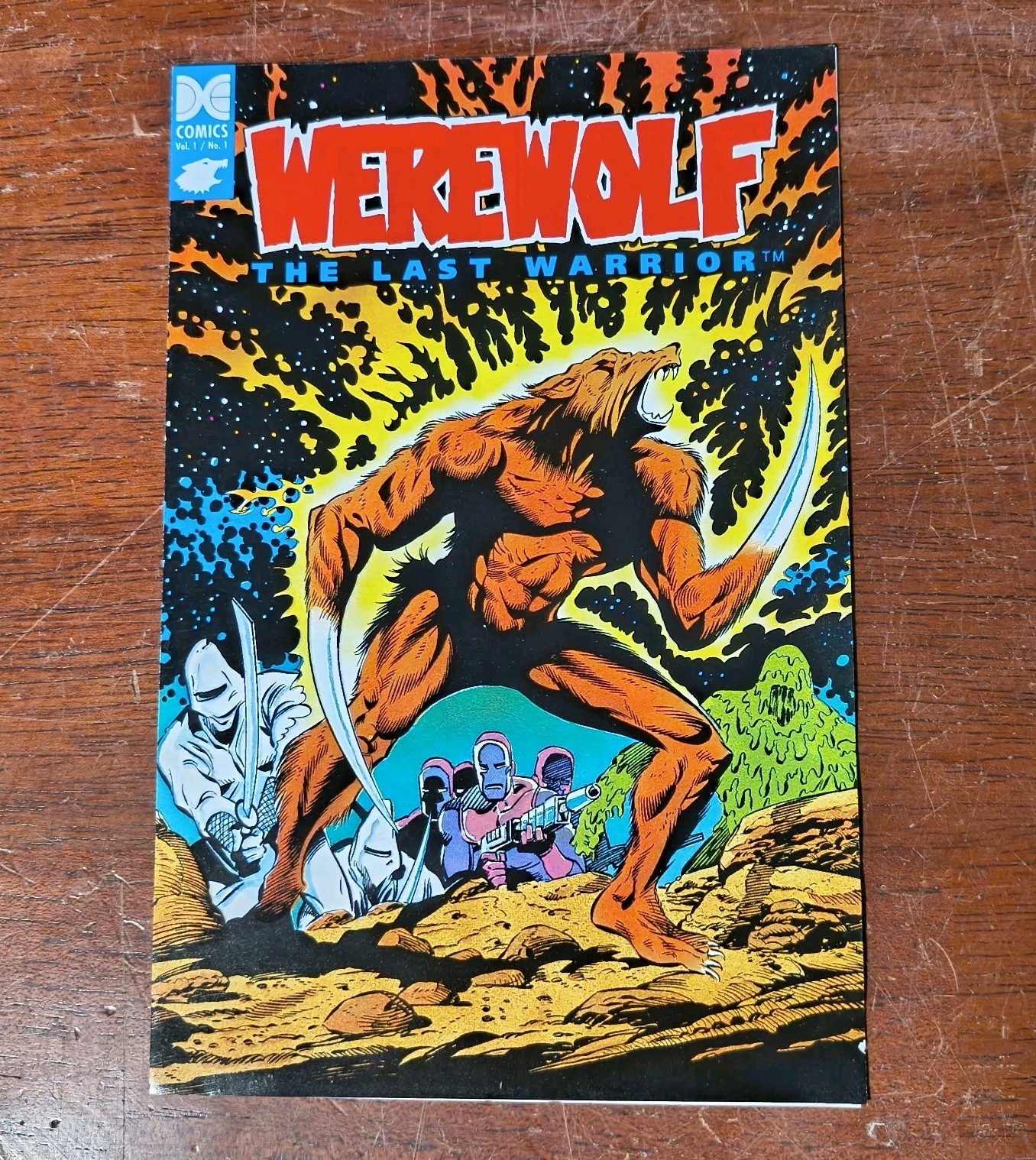 Vintage Werewolf The Last Warrior NES Fold-Out Mini Comic Promo Insert Data East