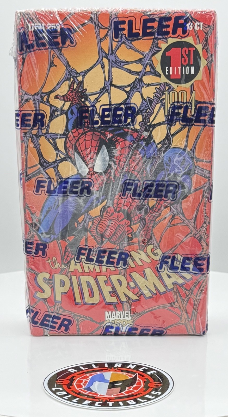 1994 Fleer Marvel 1st Edition SPIDER-MAN Factory Sealed Box 36 Packs/288 Cards