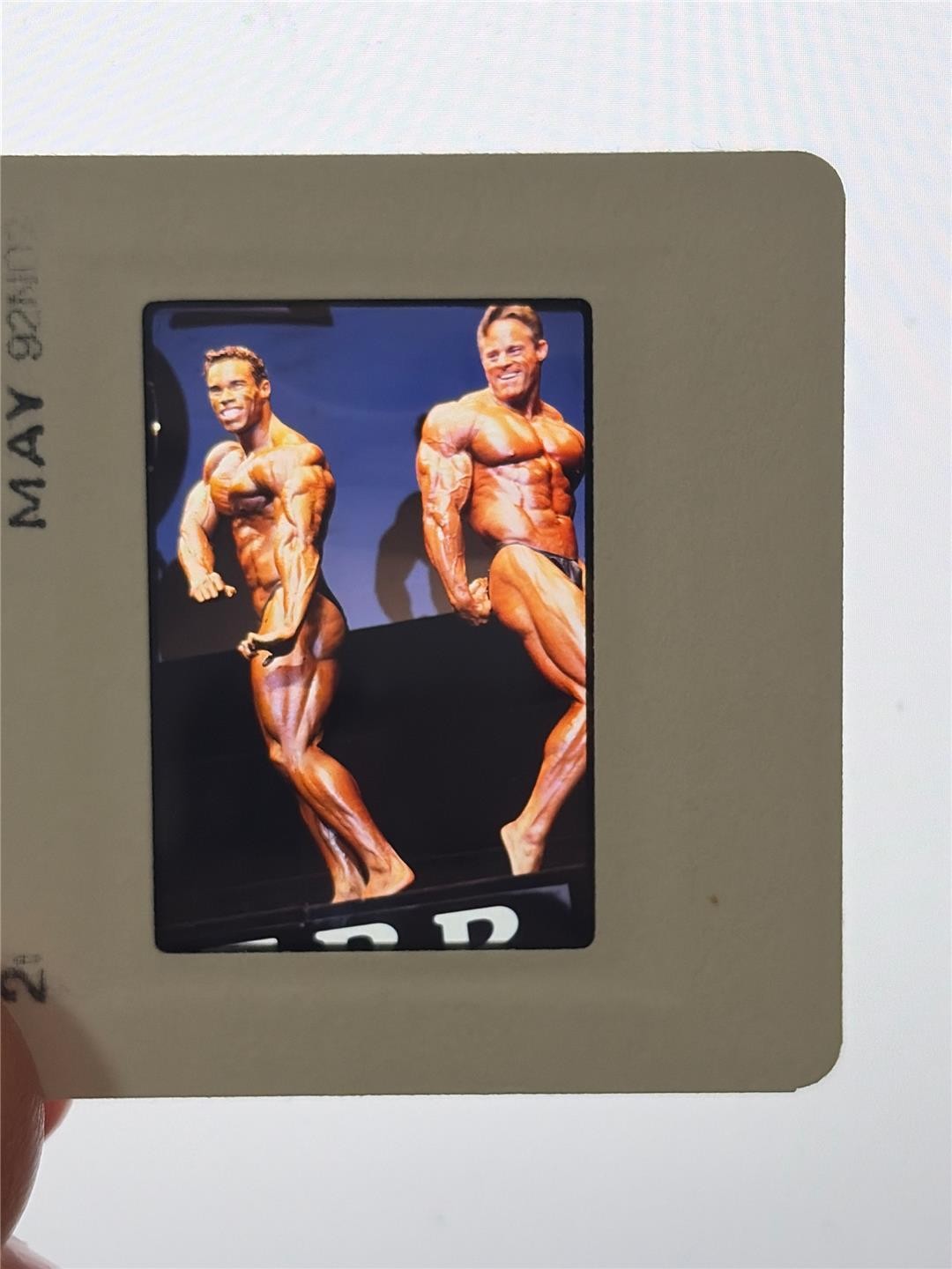 KEVIN LEVRONE & PORTER CORTRELL bodybuilding muscle transparency/film/SLIDE