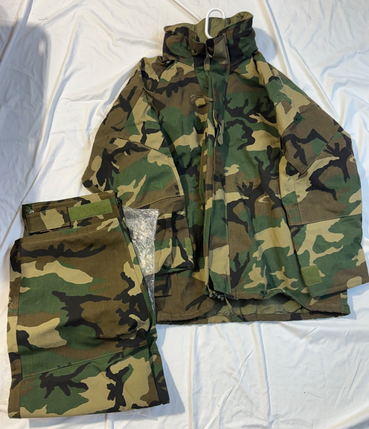Military Air Crew Nomex Gore-Tex Parka & Pants Set Woodland Camo XL