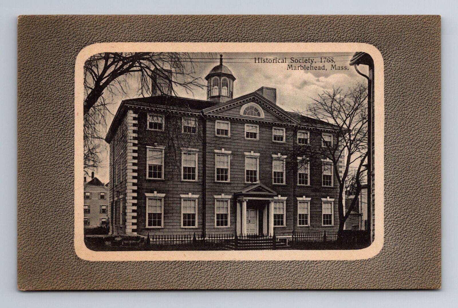 Marblehead MA-Massachusetts, Historical Society, Antique, Vintage Postcard
