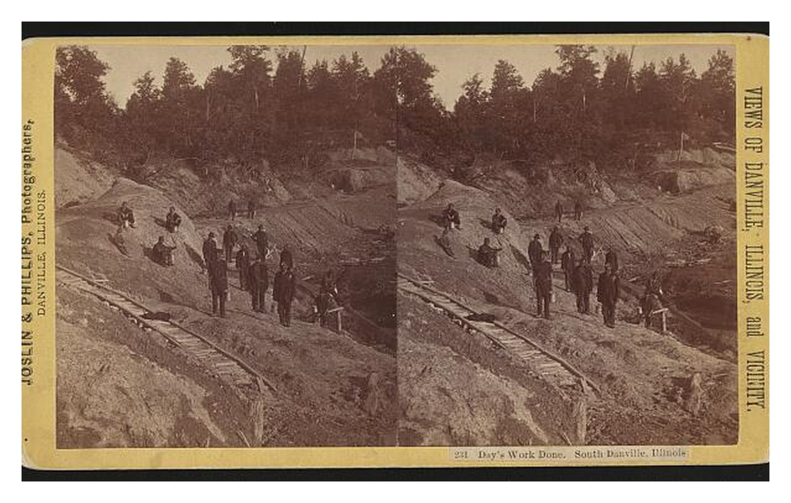 South Danville Illinois Day's Work Standard Postcard