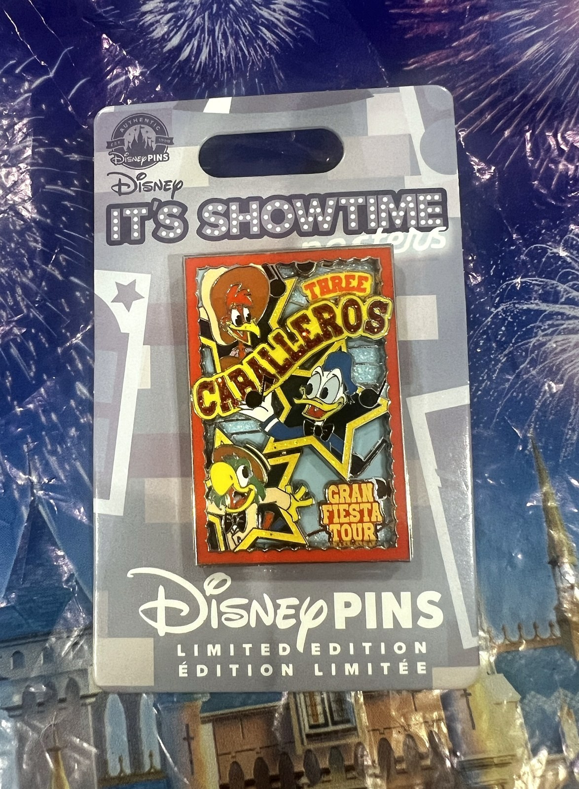 Disney It\'s Showtime Posters Three Caballeros Gran Fiesta Tour Pin LE 3000