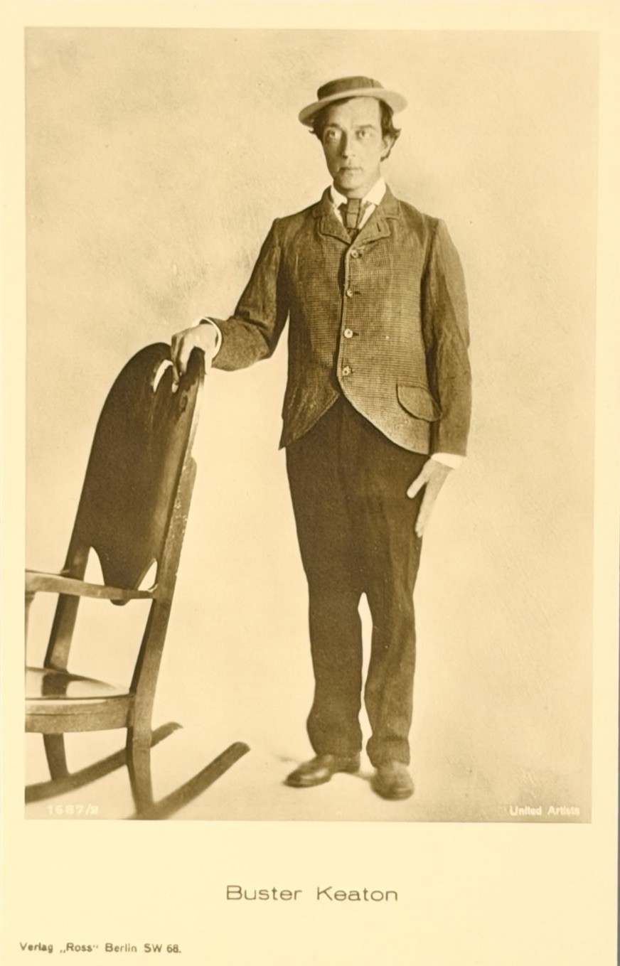 BUSTER KEATON Rare 1926 Postcard Silent Movie Star Unused The General UA
