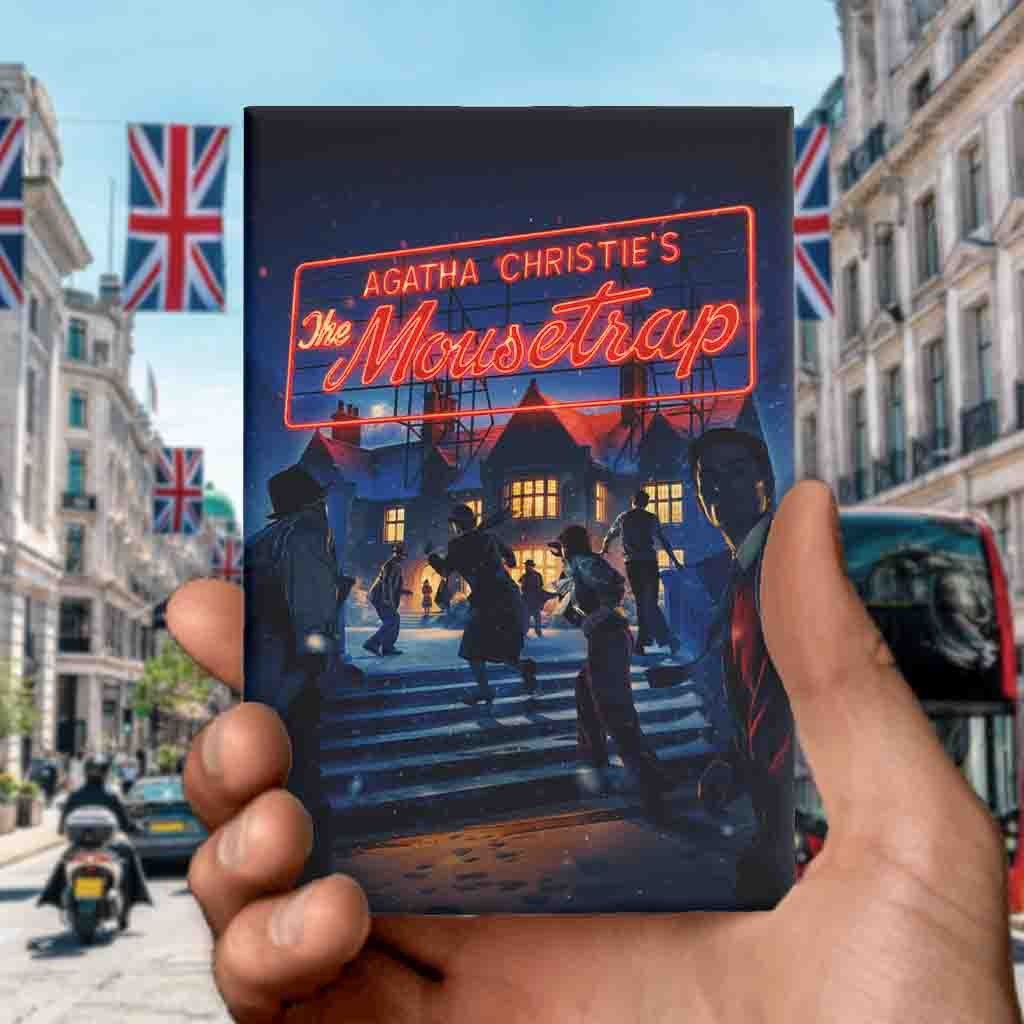 The Mousetrap - 75th Anniversary Agatha Christie Mystery Play Magnet
