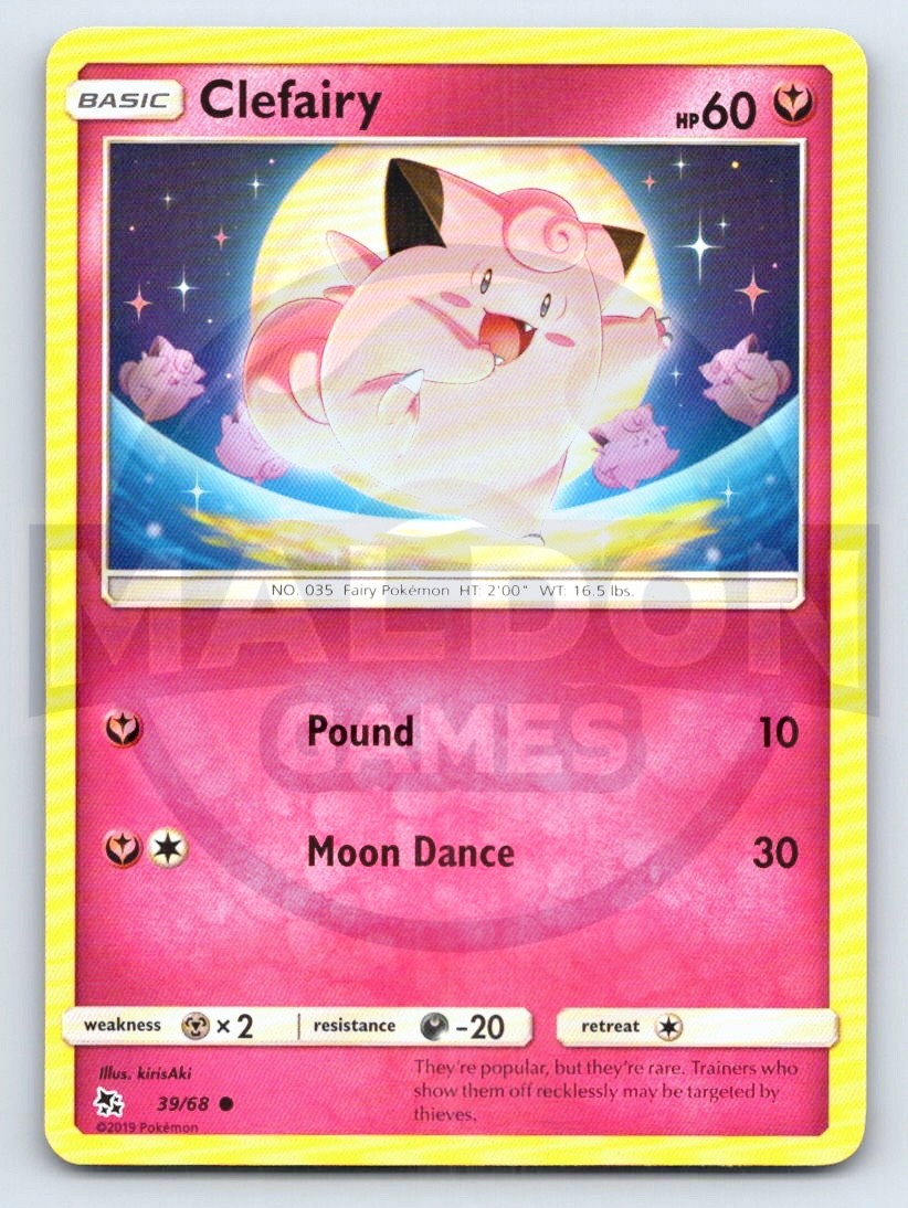 Clefairy 39/68 Hidden Fates LP 2019 kirisAki