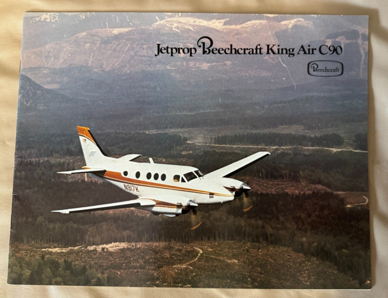 Beechcraft C-90  1978 Original Factory Sales Brochure w/specs and operating cost