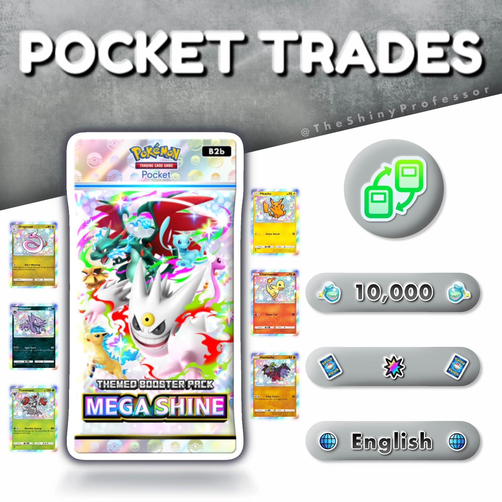Pokémon TCG Pocket | Mega Shine | One Shiny Star Cards ✨ | Digital Trade