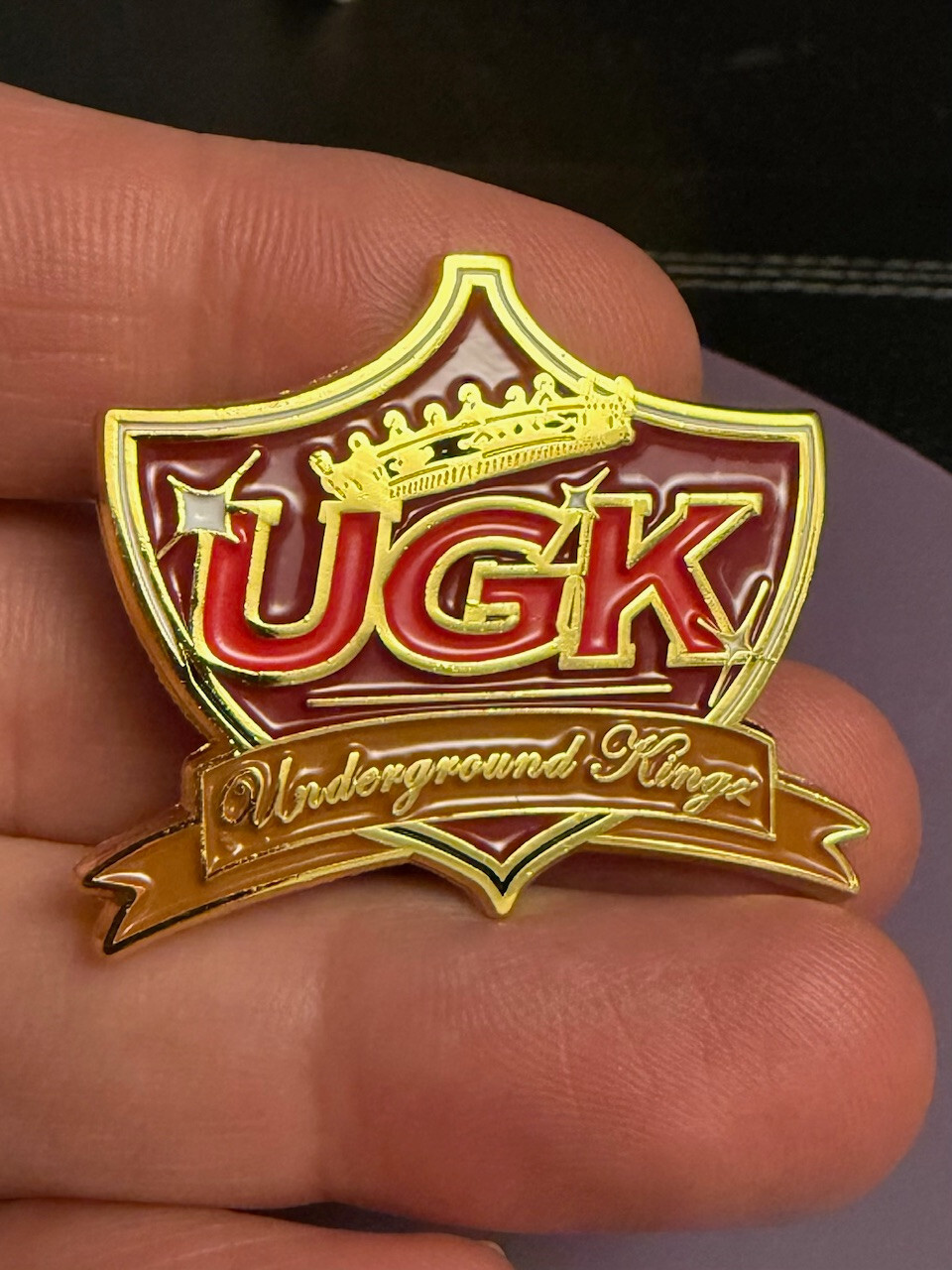 UGK Enamel Pin - Underground Kingz - Pimp C - Bun B - Houston hip hop UGK Enamel Pin - Underground Kingz - Pimp C - Bun B - Houston hip hop