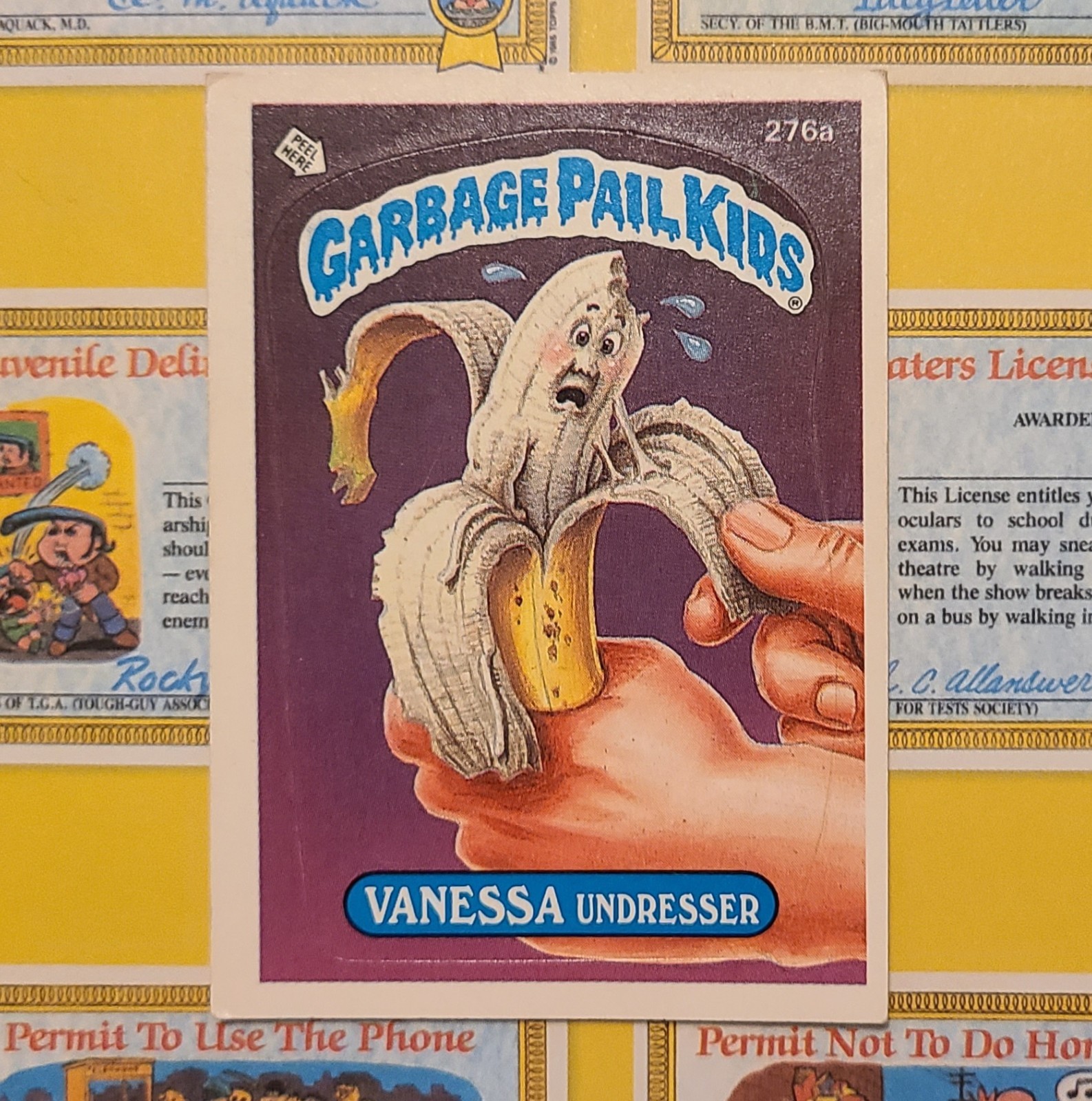 Topps 1987 Garbage Pail Kids 7th Series Vanessa Undresser Card 276a