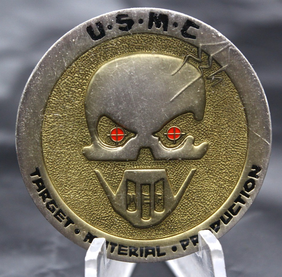 USMC 3d Intelligence Battalion Camp Hansen Okinawa Challenge Coin  1.5