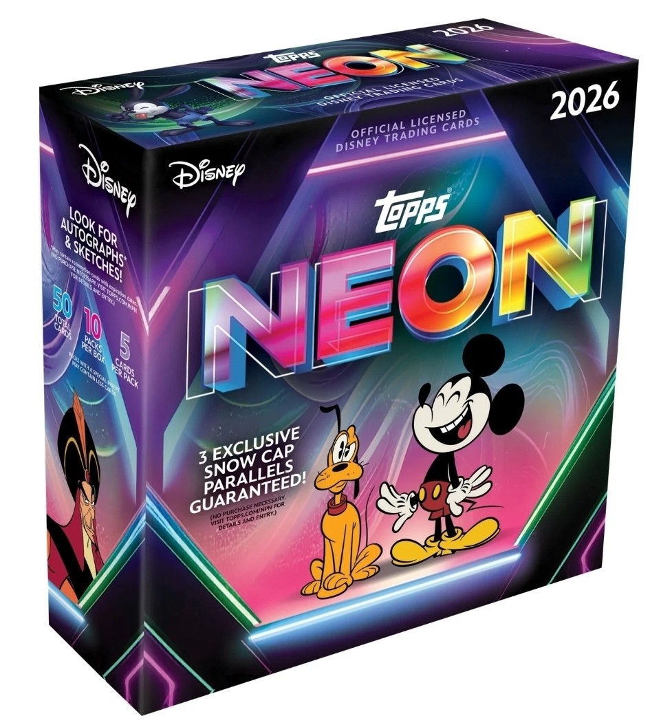 2026 Topps Disney Neon Mega Box - FACTORY SEALED 2026 Topps Disney Neon Mega Box - FACTORY SEALED