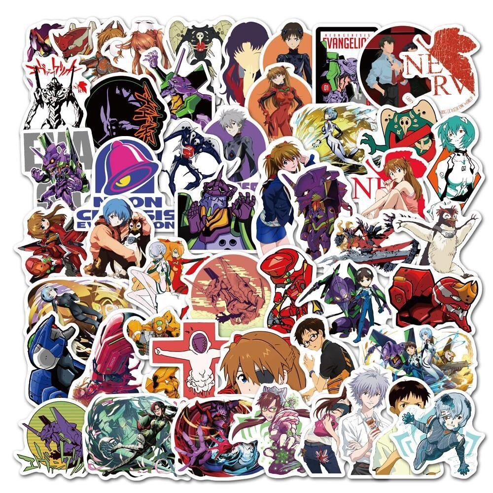 Mix 10 PCs Neon Genesis Evangelion Animate Luggage Laptop Sticker-No Duplicate Mix 10 PCs Neon Genesis Evangelion Animate Luggage Laptop Sticker-No Duplicate
