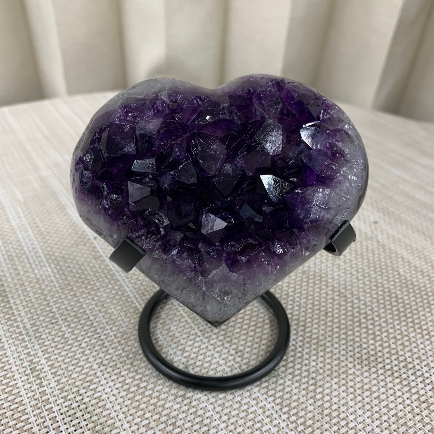 430G  Natural Beautiful Pattern Purple Crystal Agate Love Spiritual Healing Gift