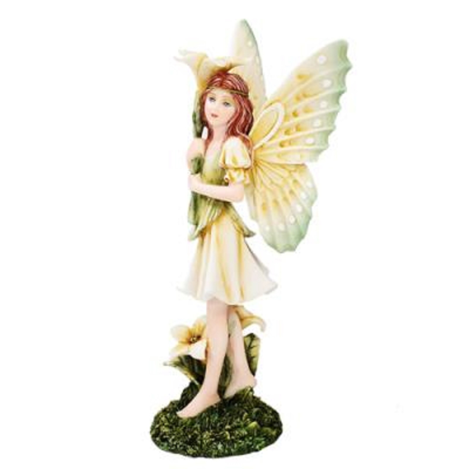 PT Meadowland Princess Lily Fairy Holding Yellow Lilies Figurine