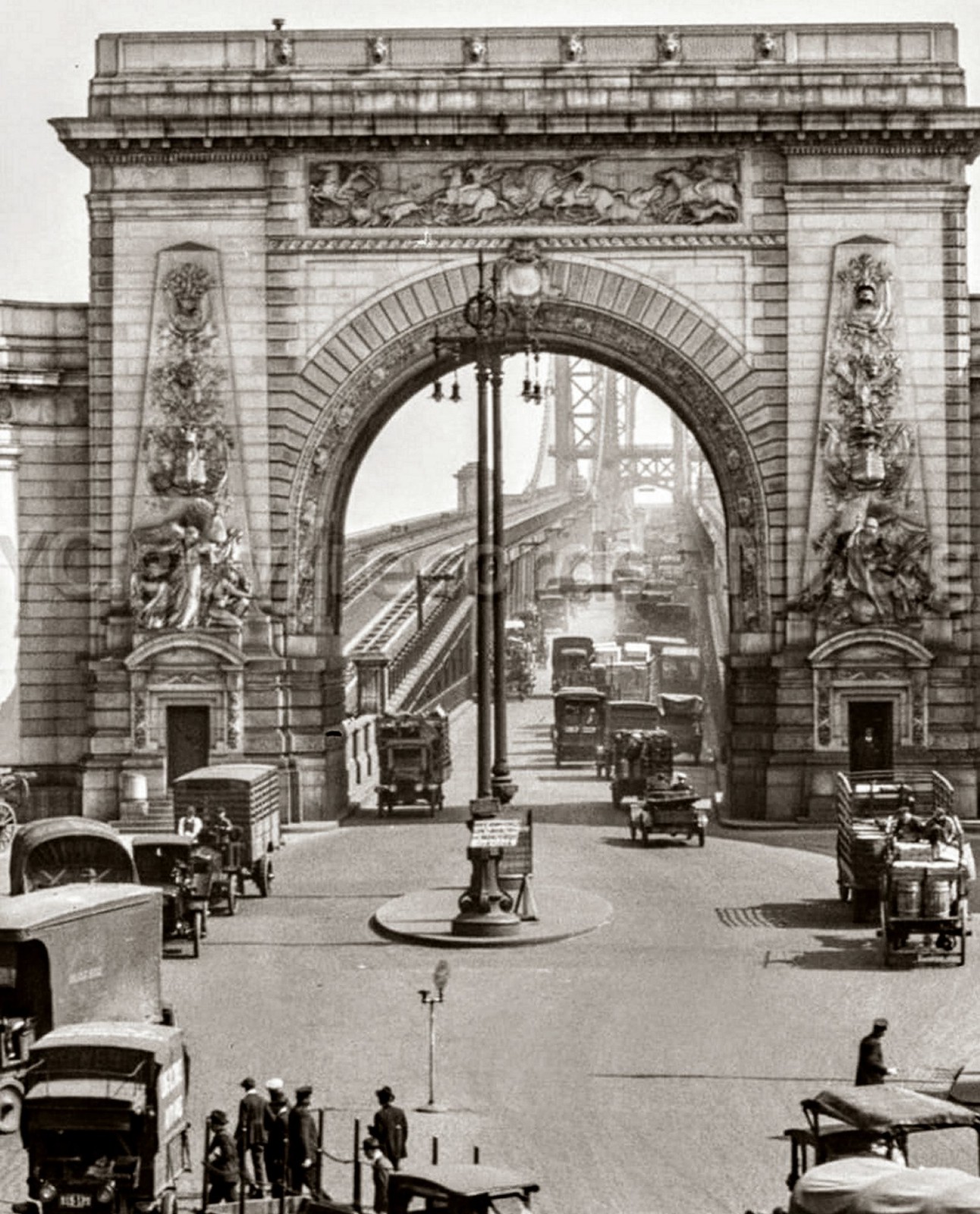 1914 NEW YORK Manhattan Bridge PHOTO  (227-Z)
