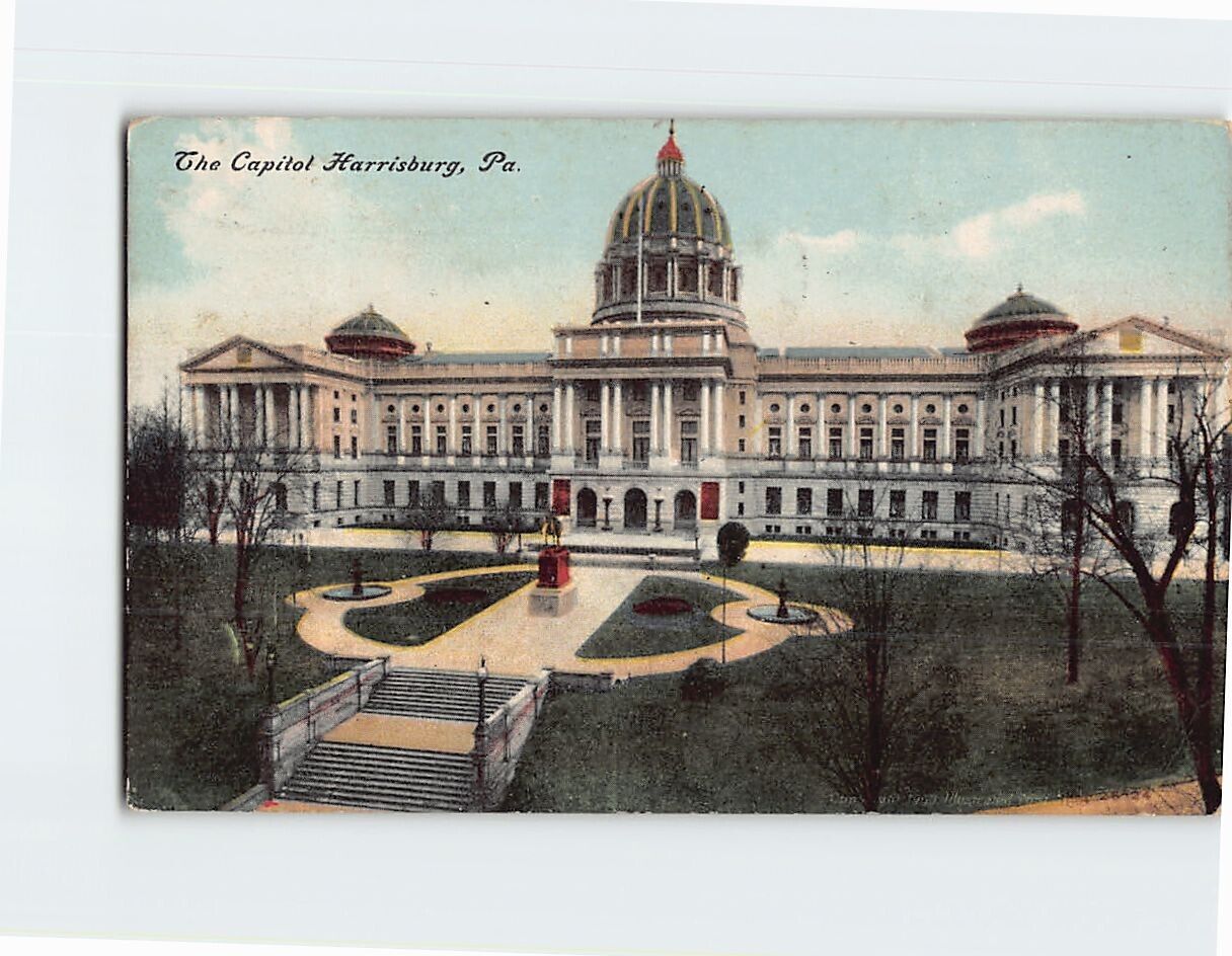 Postcard The Capitol Harrisburg Pennsylvania USA