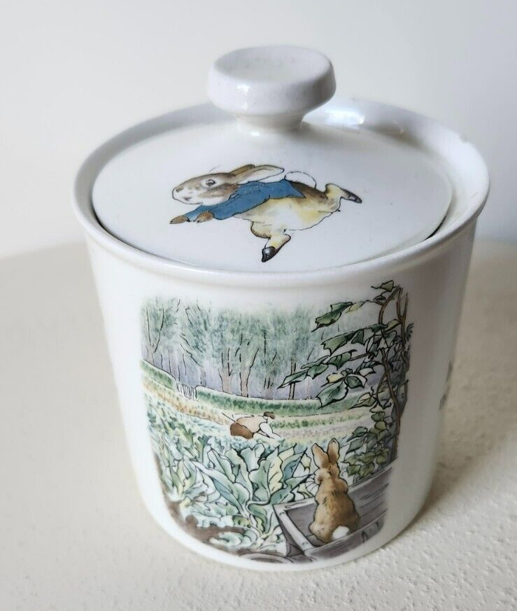 Wedgwood Beatrix Potter Peter Rabbit Sugar Jar With Lid