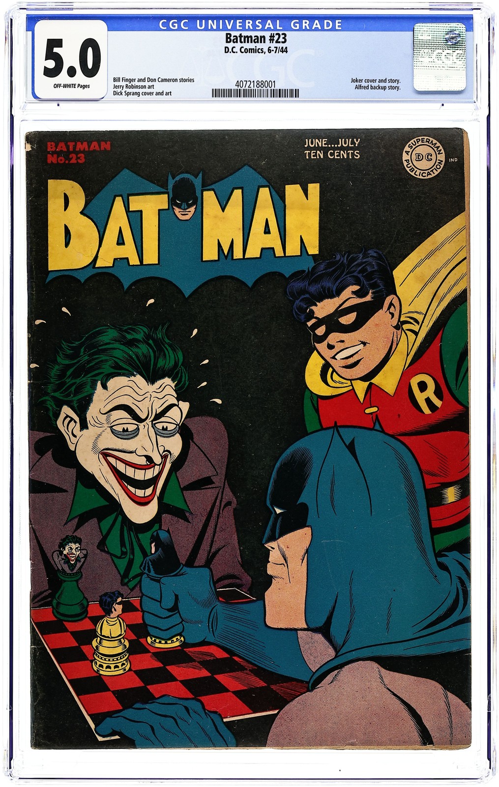 Batman #23 CGC 5.0 1944 4072188001