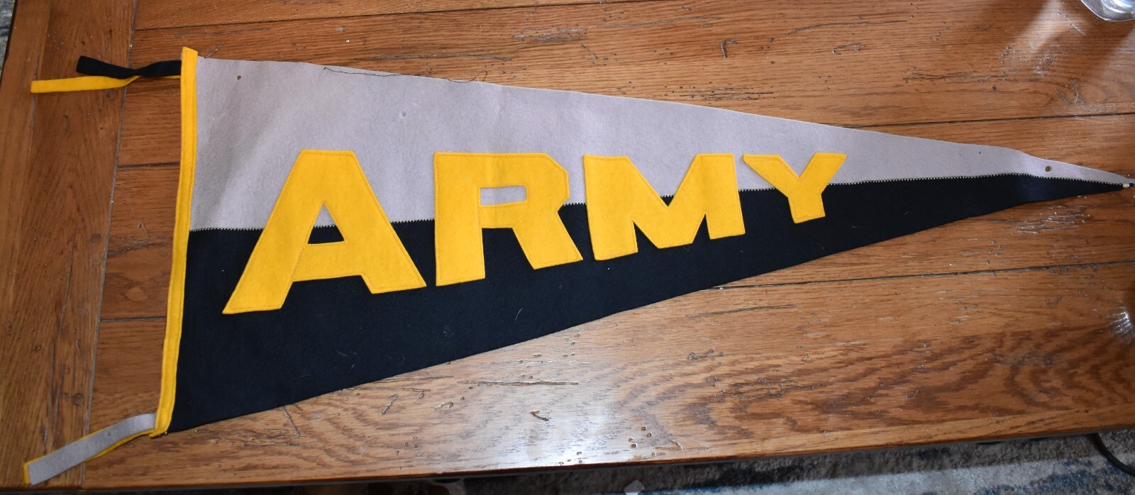 1938 West Point Army Pennant Tagged to COL Art Amos
