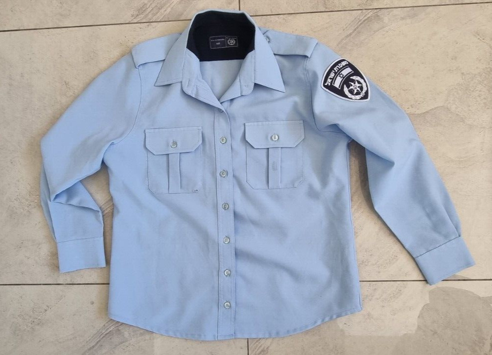 Genuine Israeli Police OBSOLETE Uniform Shirt Size Large A061 