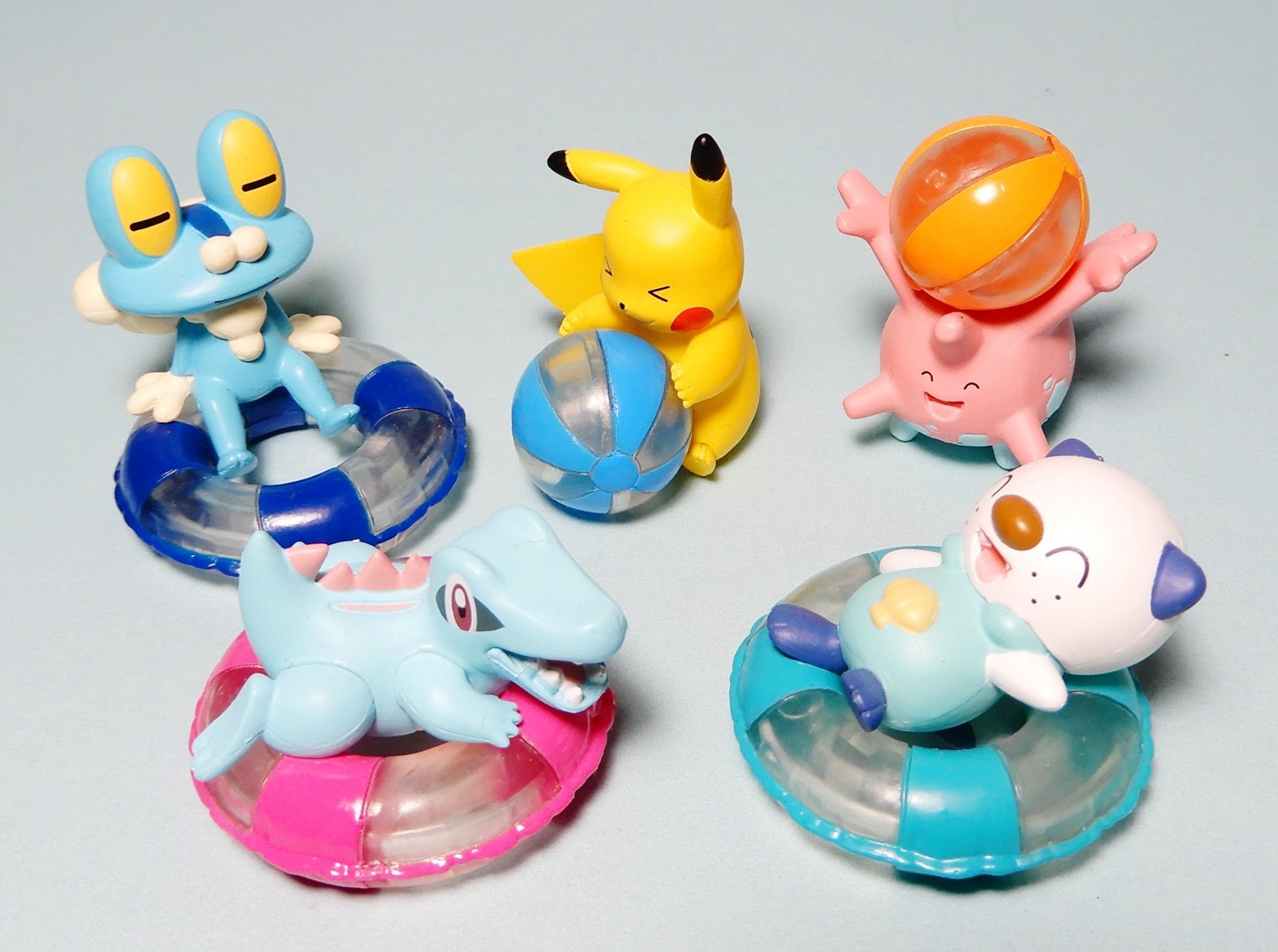 5 pcs Takara Pokemon Gira Gira Sunshine Corsola mascot US seller figure new