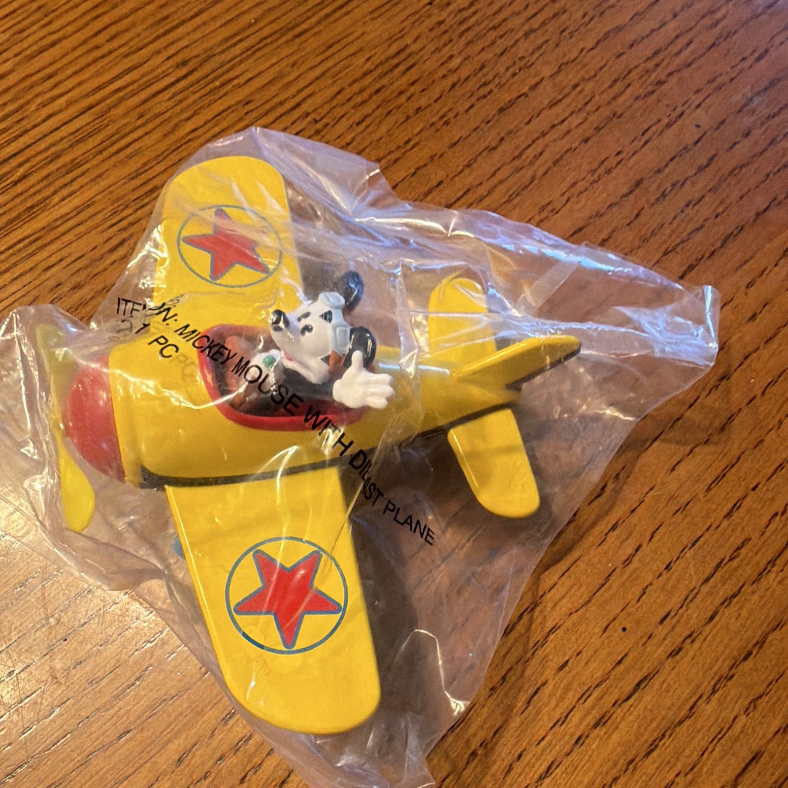 Mickey Mouse Diecast Airplane Cake Topper Vintage Walt Disney