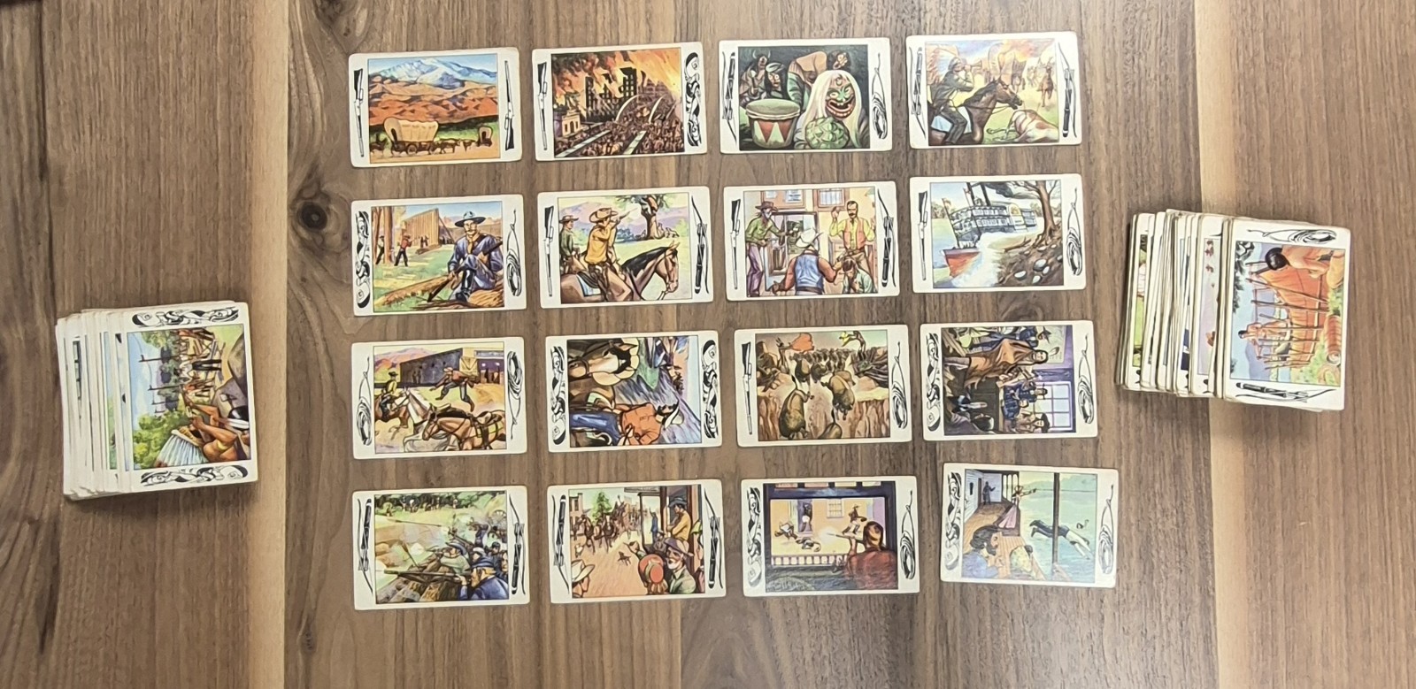 1953 Bowman Frontier Days 128 Non Sports Card Vintage Complete VG Low Grade Set