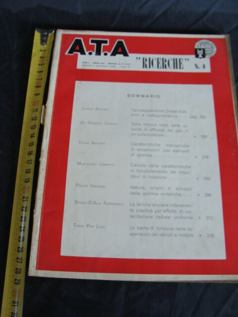 1952 Ferrari Vespa Service ATA Magazine