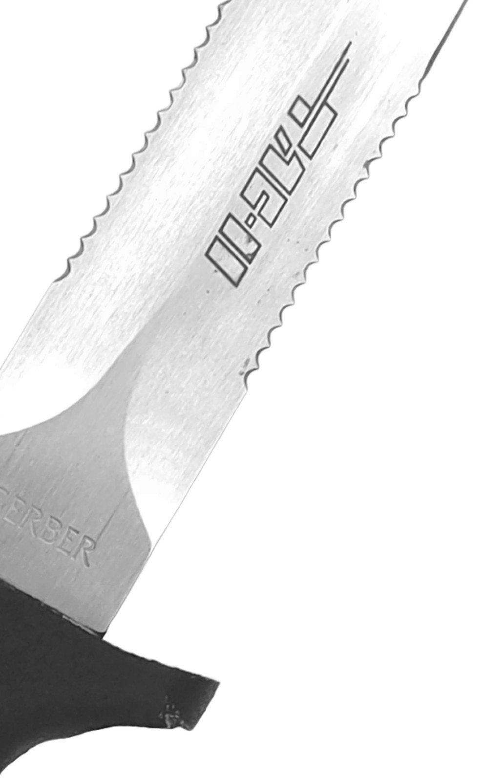 Gerber TAC II Fixed Blade Serrated Black Handle USA Sheath