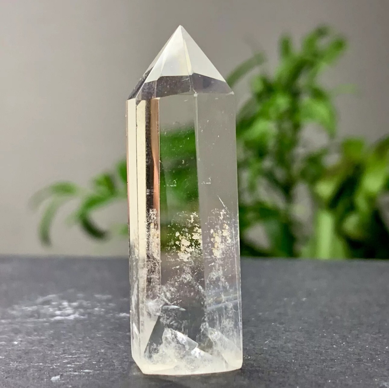 4PCS Clear Quartz Tower Point | White Crystal Obelisk Healing Crystal Home Decor