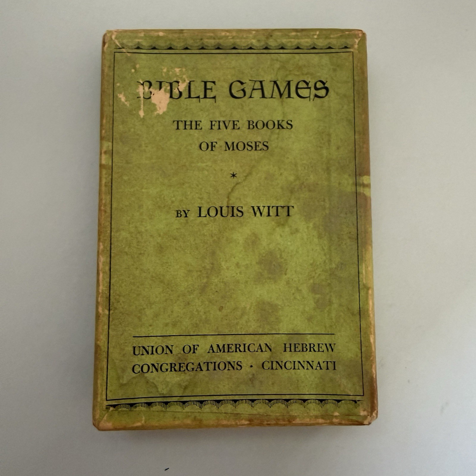 Antique 1920s Bible Games The Five Books Of Moses Rabbi Louis Witt Complete Set
