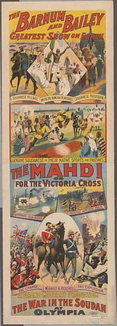 Photo:Barnum Bailey Mahdi 1910s War in the Sudan Circus Poster Soldiers