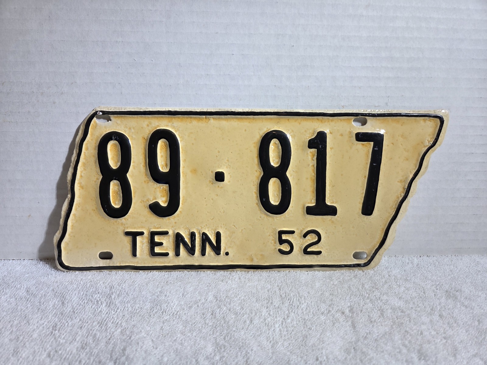 Vintage 1952 Tennessee License Plate - MEIGS COUNTY - REPAINTED