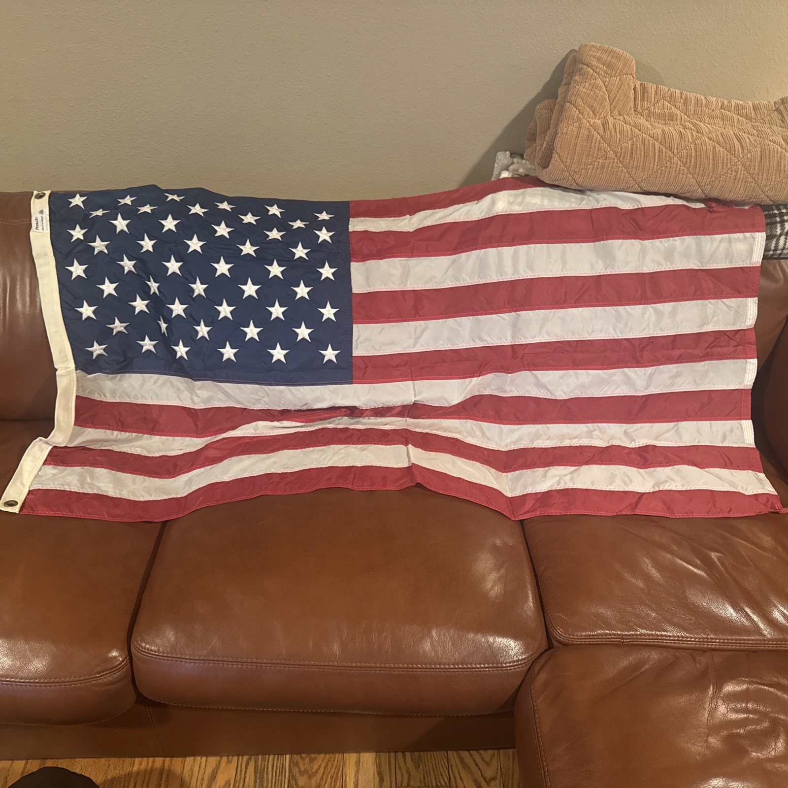 Vintage American Flag Curated Valley Forge Certified FMAA U.S. 5ft X 3 ft.