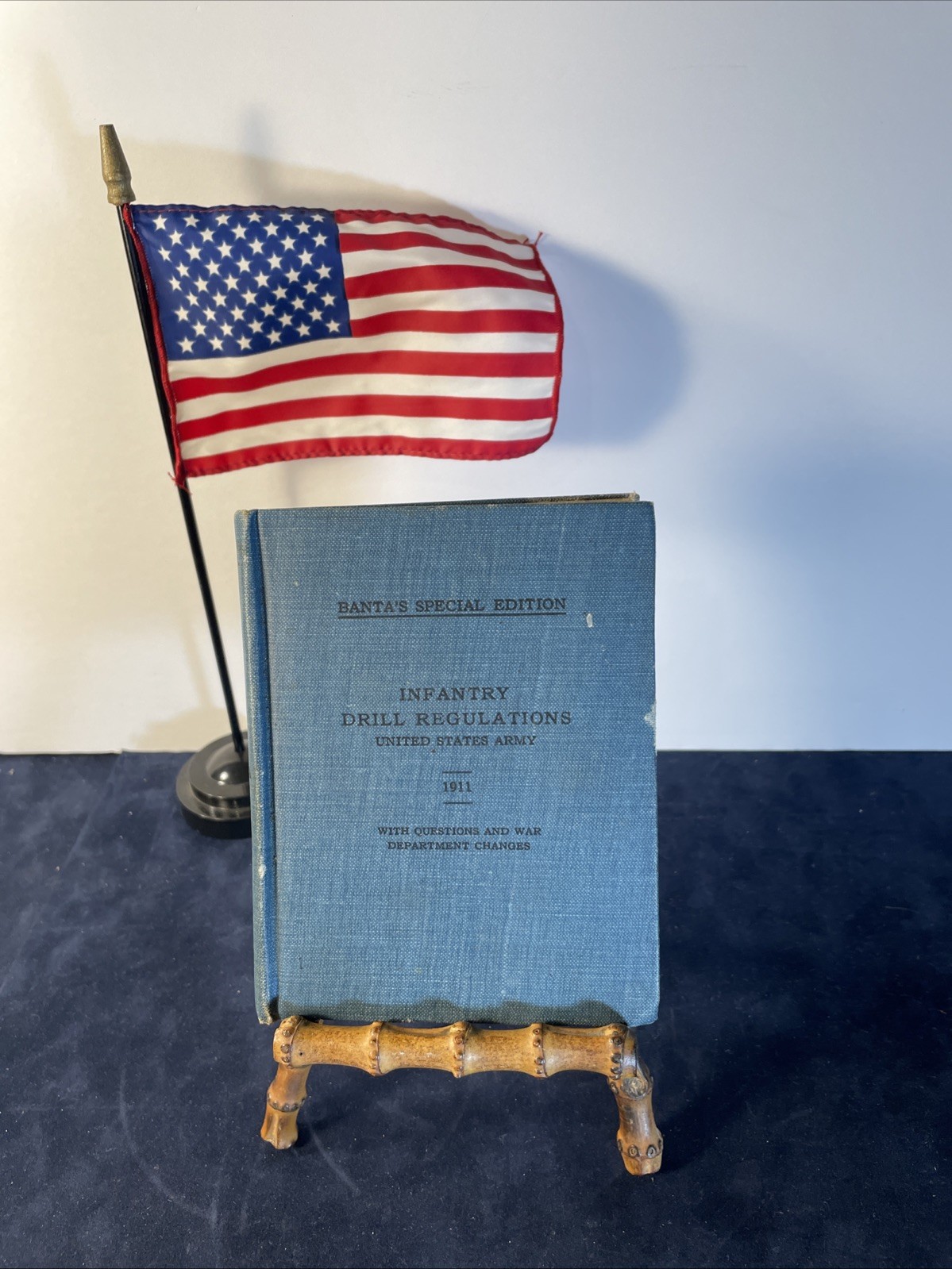 WWI US Army Infantry Drill Regulations 1911 Banta's Special Ed. Inscrip Amazing