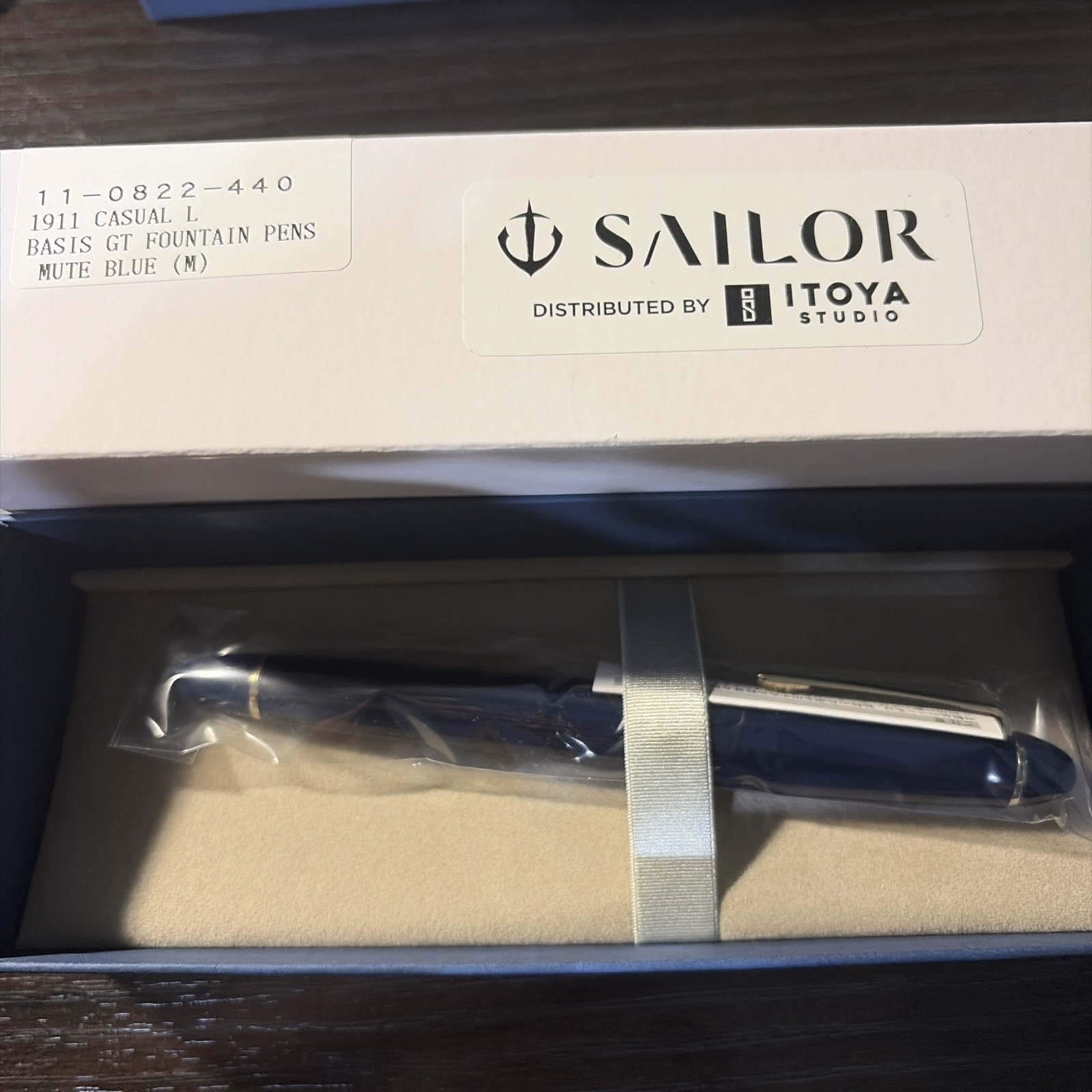 Sailor 1911 Casual L Basis Fountain Pen in Muted Blue, NEW , Medium Point