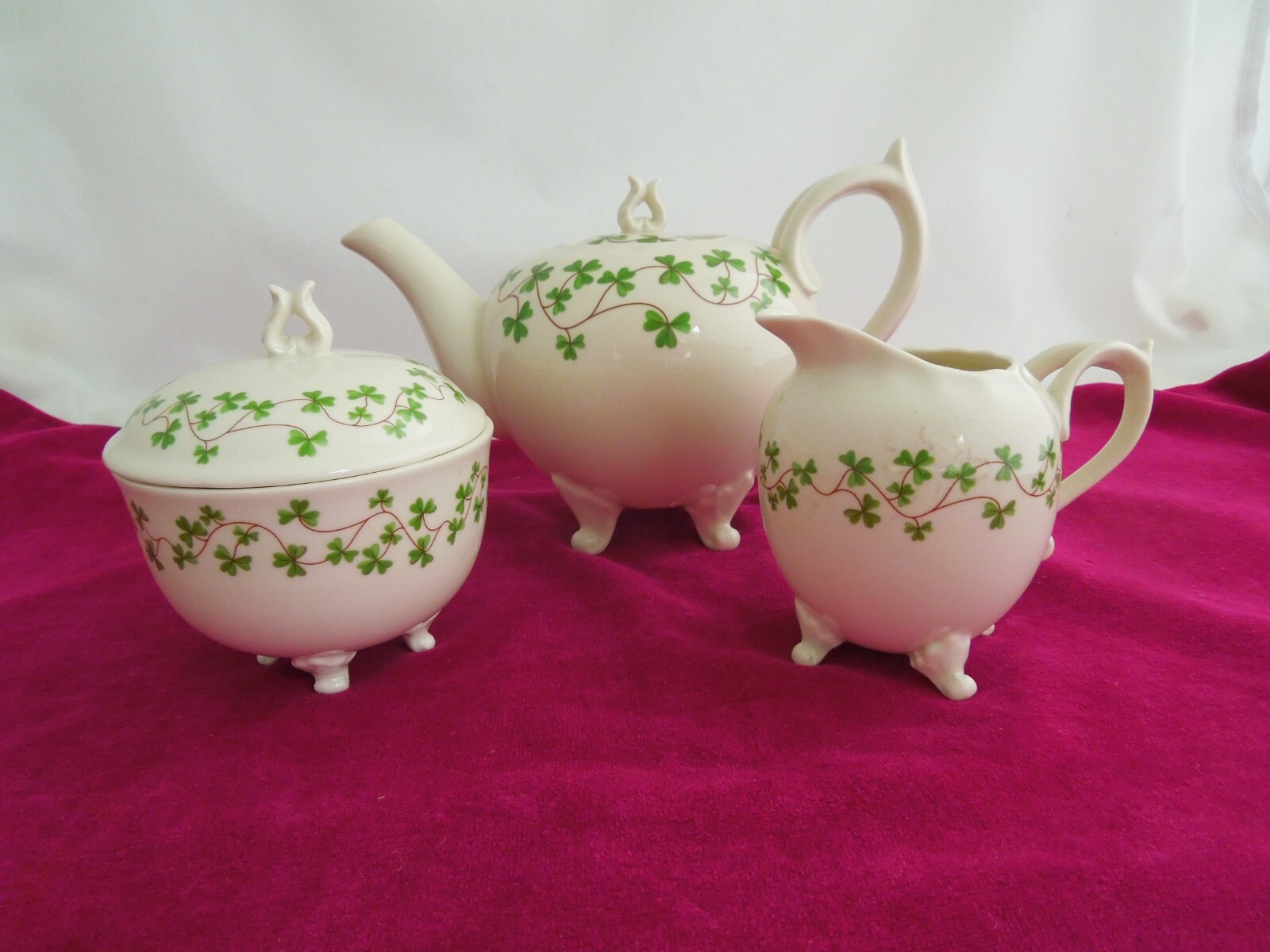 * Shannon Irish Porcelain Shamrock Tea Set