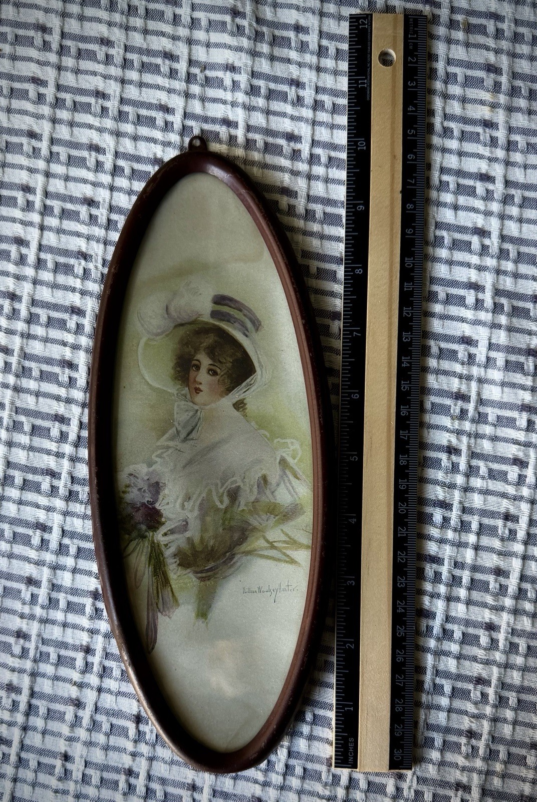 Vintage Framed Bell of the South By Lillian Woolsey Hunter - 1905 Vintage Framed Bell of the South By Lillian Woolsey Hunter - 1905