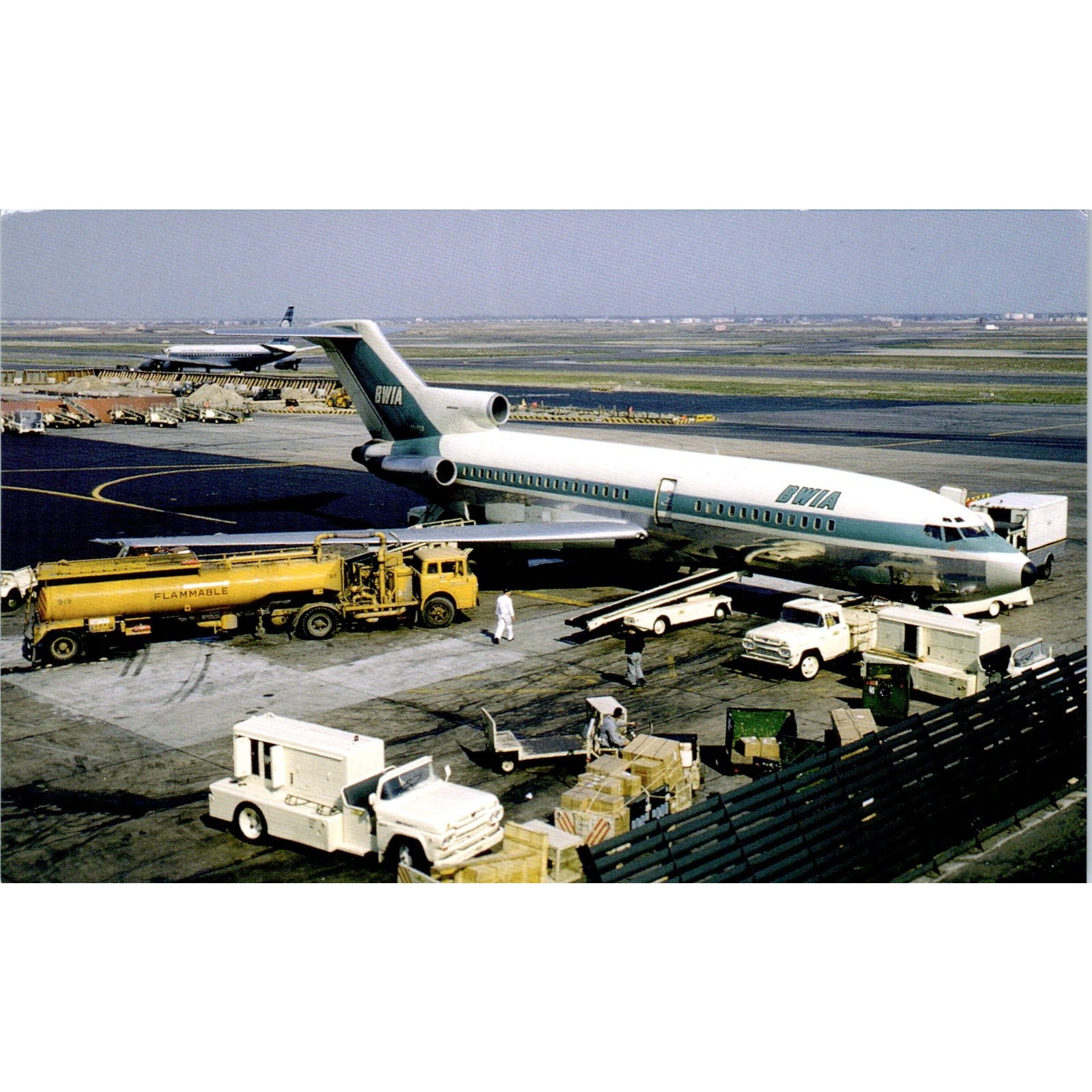 BWIA Airlines May 1965 Vintage Postcard P4-5