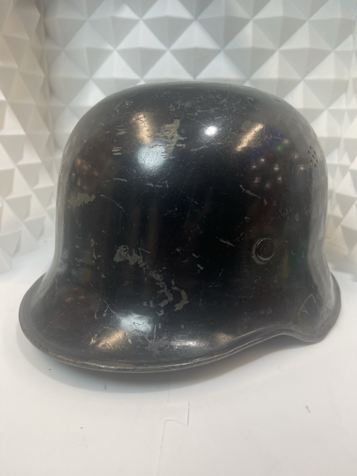 ORIGINAL WW2 ERA M34 GERMAN FIRE-SERVICE STYLE HELMET Sz 56