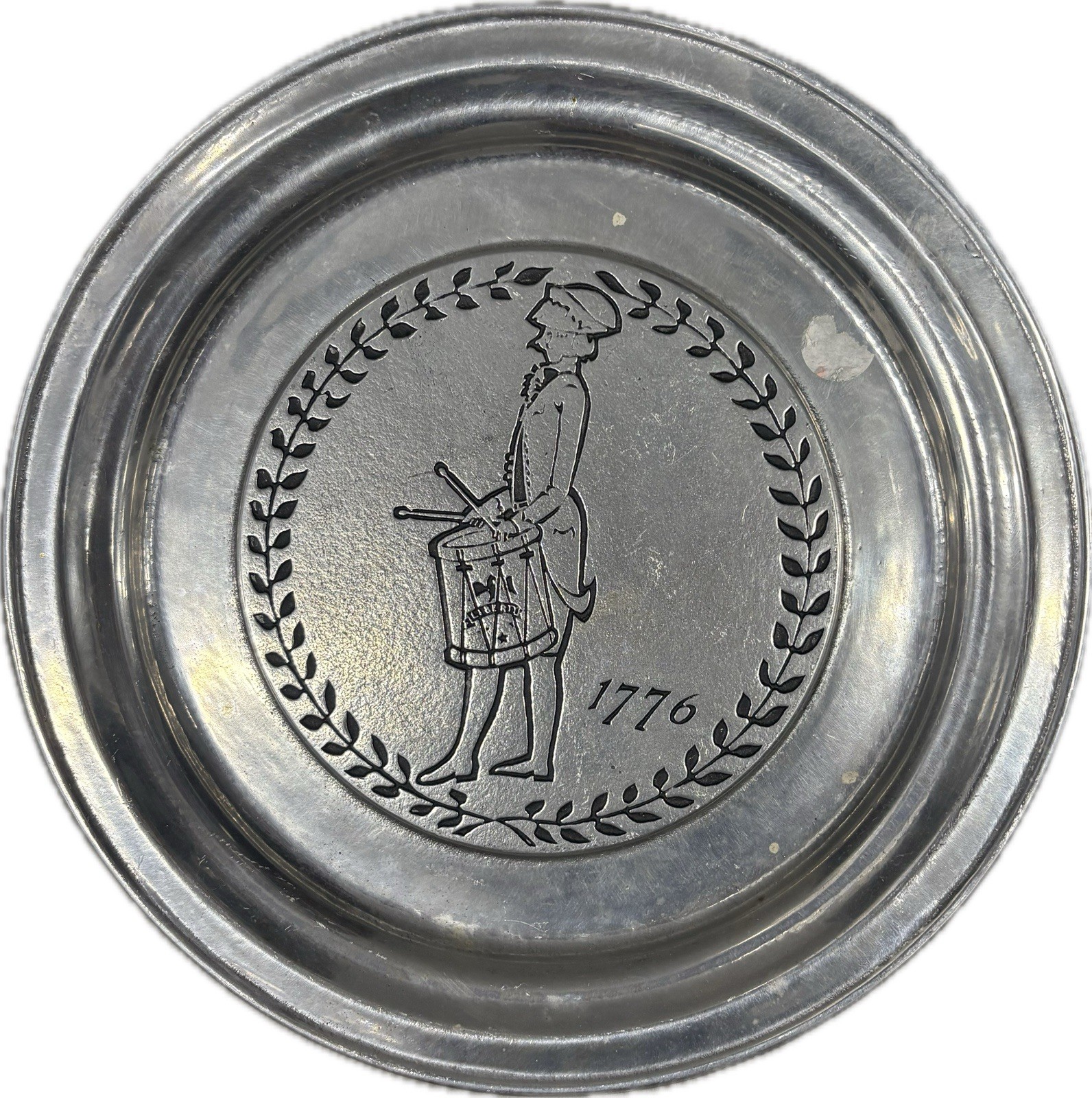 Vintage RWP Wilton Armetale 1776 Liberty Drummer Commemorative Plate Made In USA