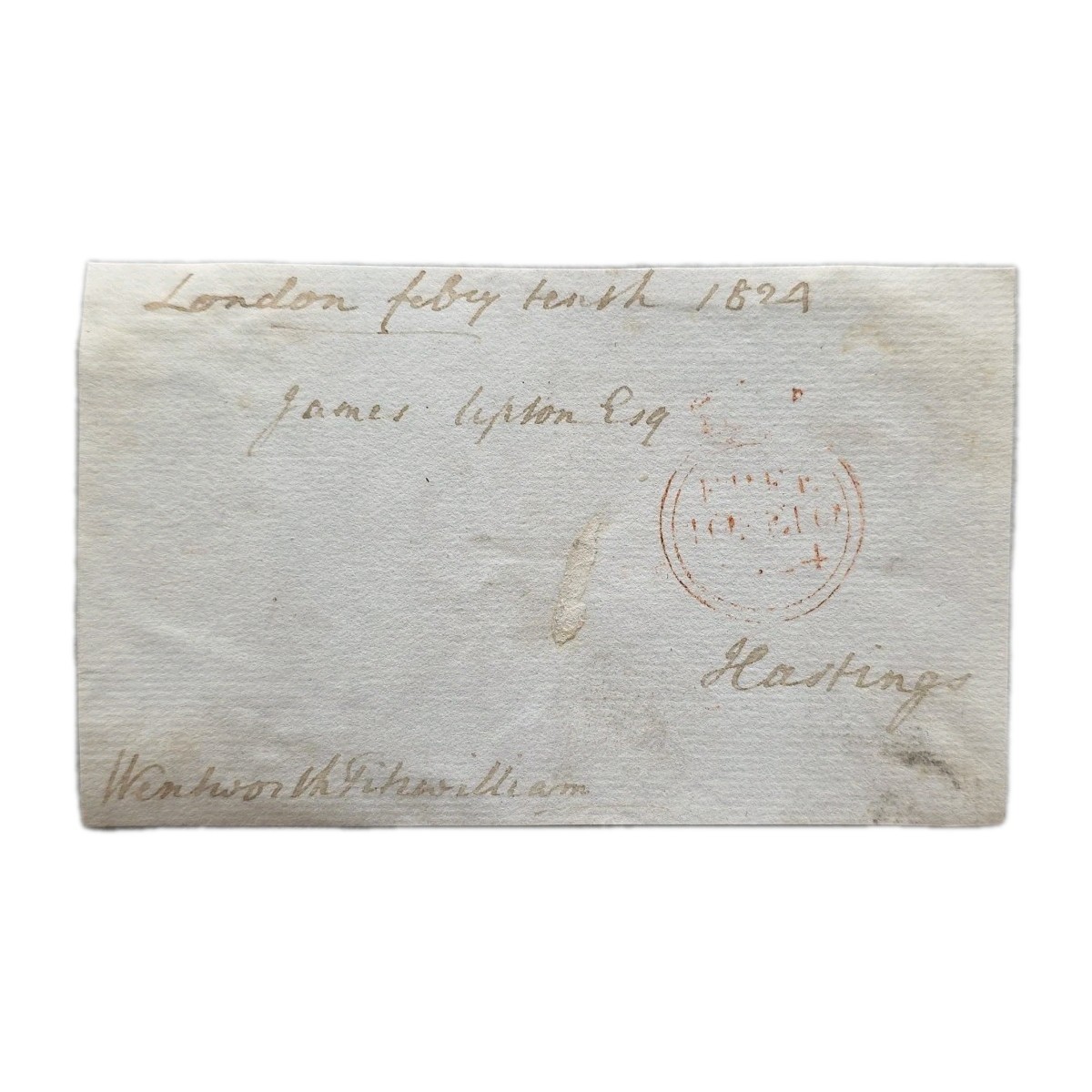 Lord Lieutenant of Ireland 4th Earl Fitzwilliam Signed Free Frank Envelope UK