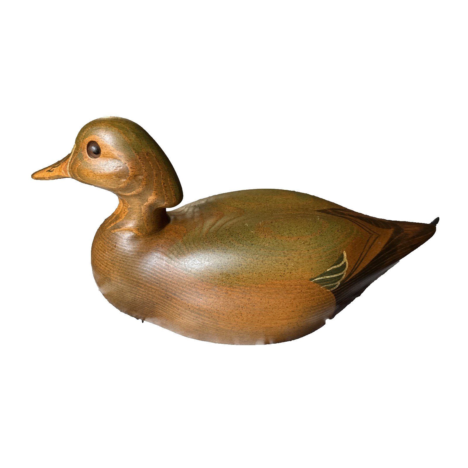 Morasko Carvers DIEGEL Hamilton, Billings Montana WOODDUCK HEN Wood Decoy 1982 Morasko Carvers DIEGEL Hamilton, Billings Montana WOODDUCK HEN Wood Decoy 1982
