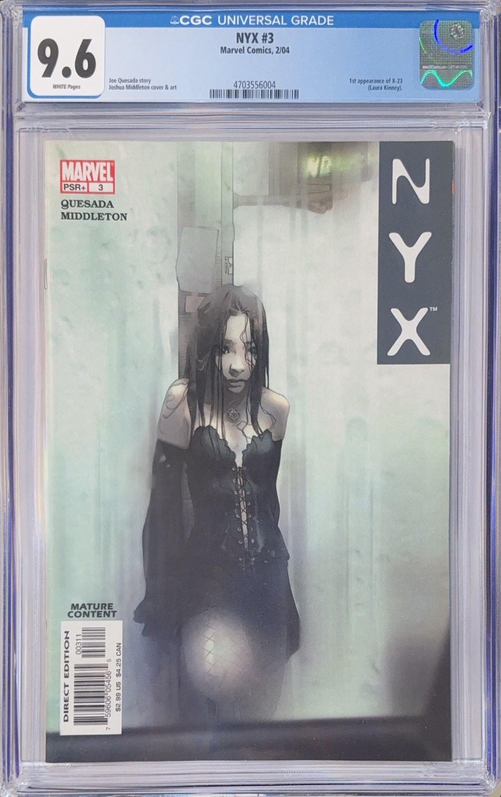 NYX #3 (2004) - CGC 9.6 NM+ - First App. of X-23 / Laura Kinney