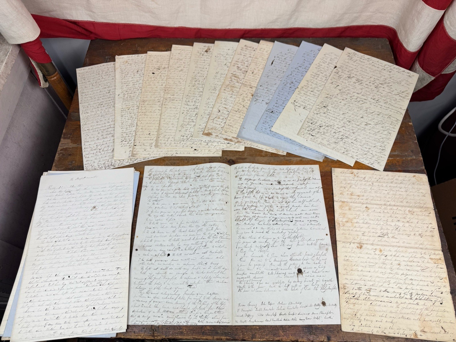 1860's Archival Lot BIBLE VERSES, Sermons ~ Presbyterian Church Newburgh, NY 1860's Archival Lot BIBLE VERSES, Sermons ~ Presbyterian Church Newburgh, NY