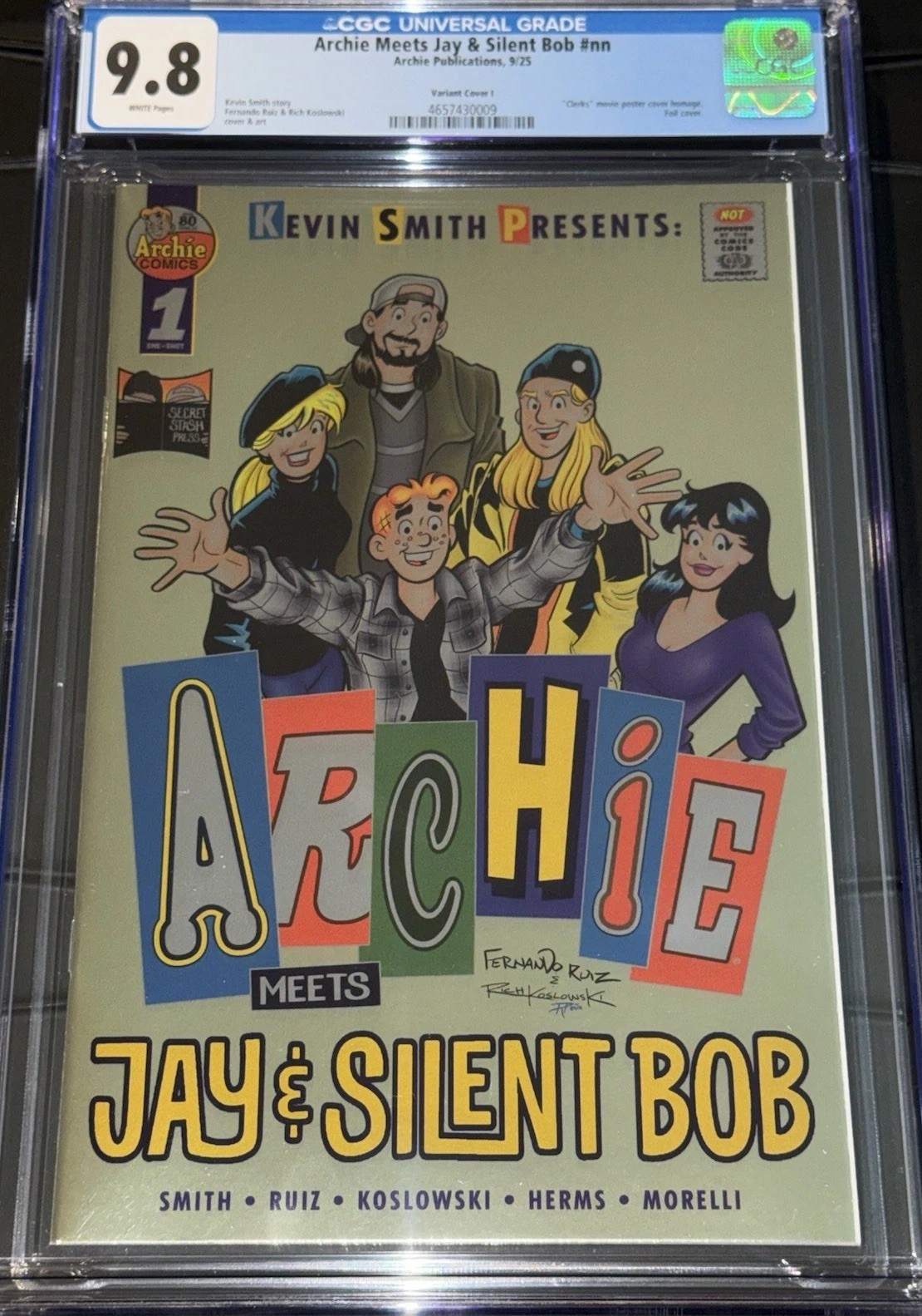 Archie Meets Jay & Silent Bob #1 I CGC 9.8 Foil Dan Parent